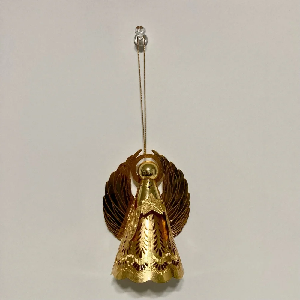 Hallmark Keepsake 1988 Miniature Ornament “Heavenly Glow” Etch Brass 3